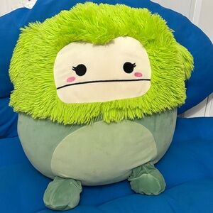 Original SquishMallows Bren Size 16 “ Inch Bigfoot Color Green White NWTS